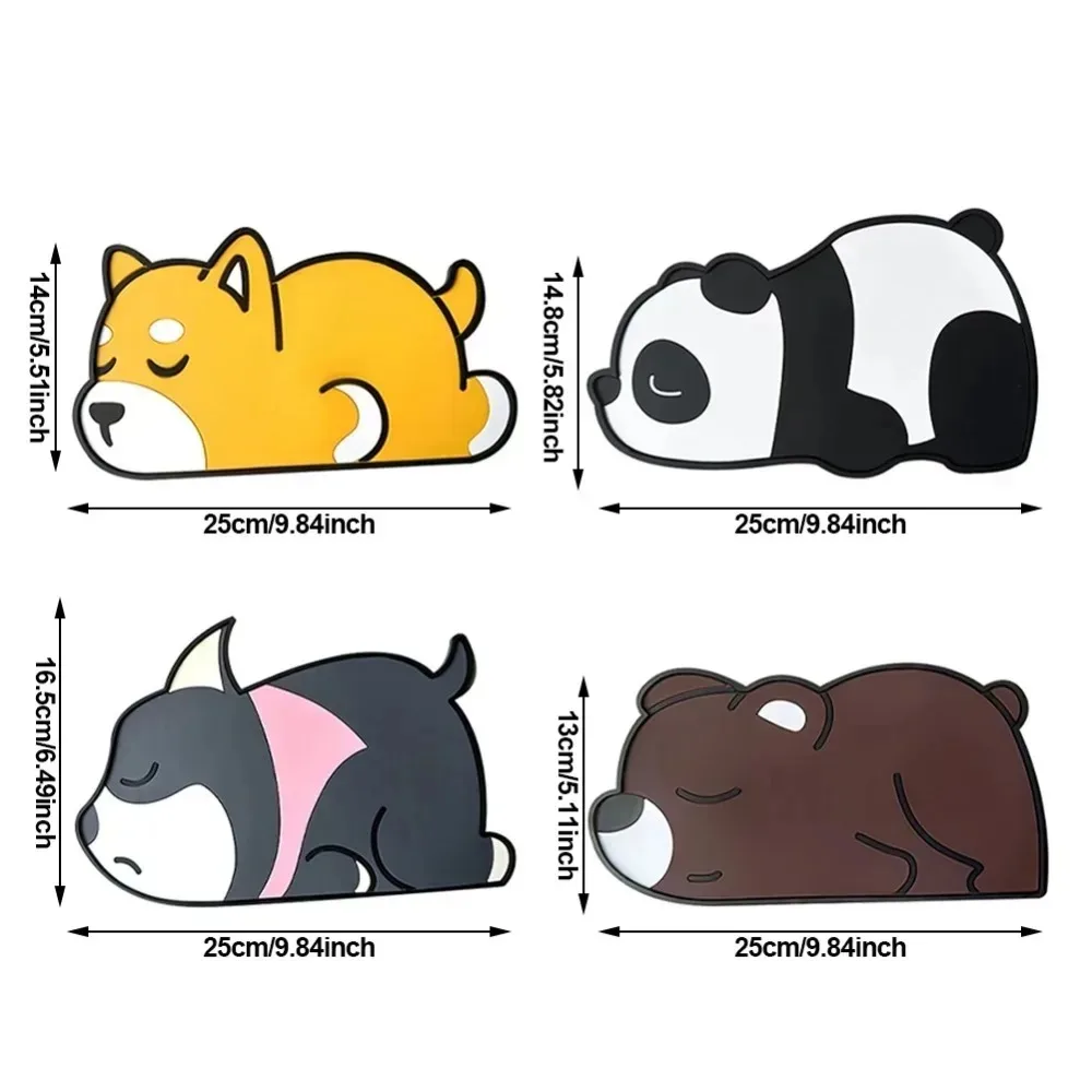 1PC Cartoon Car Dashboard Anti-Slip Mat, Heat Resistant Washable Non-Slip Pad for Phone & Access Card, Car Interior Storage Mat