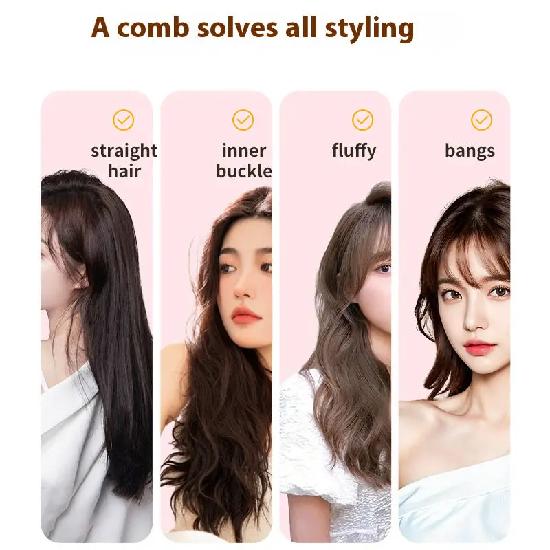 مشط تمليس الشعر المحمول بالأيونات السالبة، مشط ذكي قابل لإعادة الشحن #6