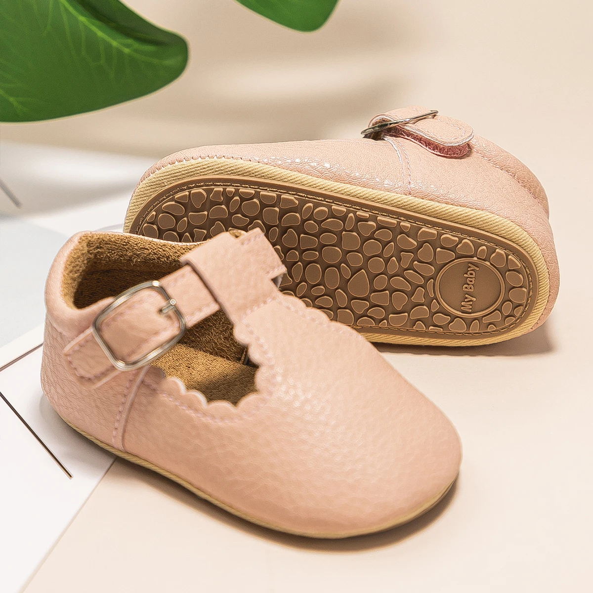 Chaussures multicolores en cuir et semelle en caoutchouc pour bébé, souliers pour enfant, nouveau-né, premiers pas, anti-alde, CPull