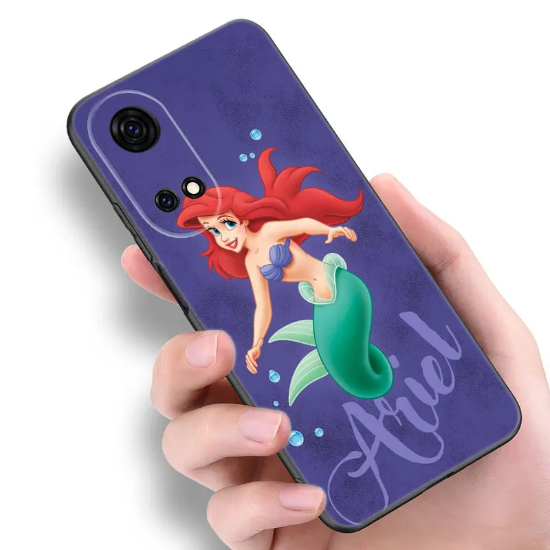 The Little Mermaid Black Phone Чехол для Honor 70 90 Lite X40 GT X50 i X5 Plus X6A X6S X7A X8A X8B X6 X7 X8 X9 4G X9A X9B 5G