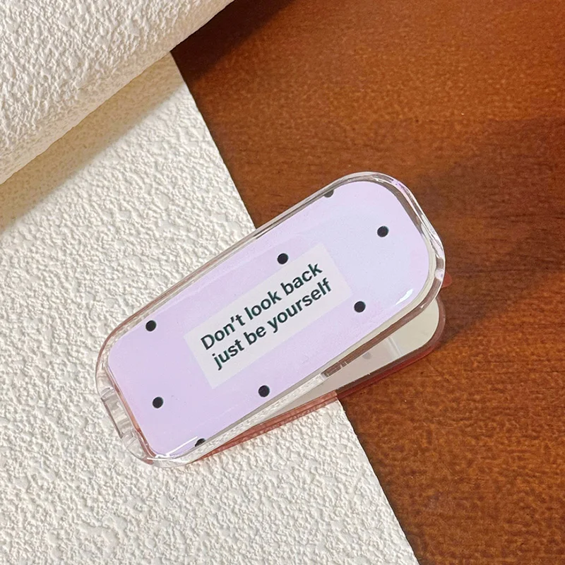 Soporte de espejo de moda para teléfono móvil, accesorio plegable Invisible de lunares encantadores, soporte Universal