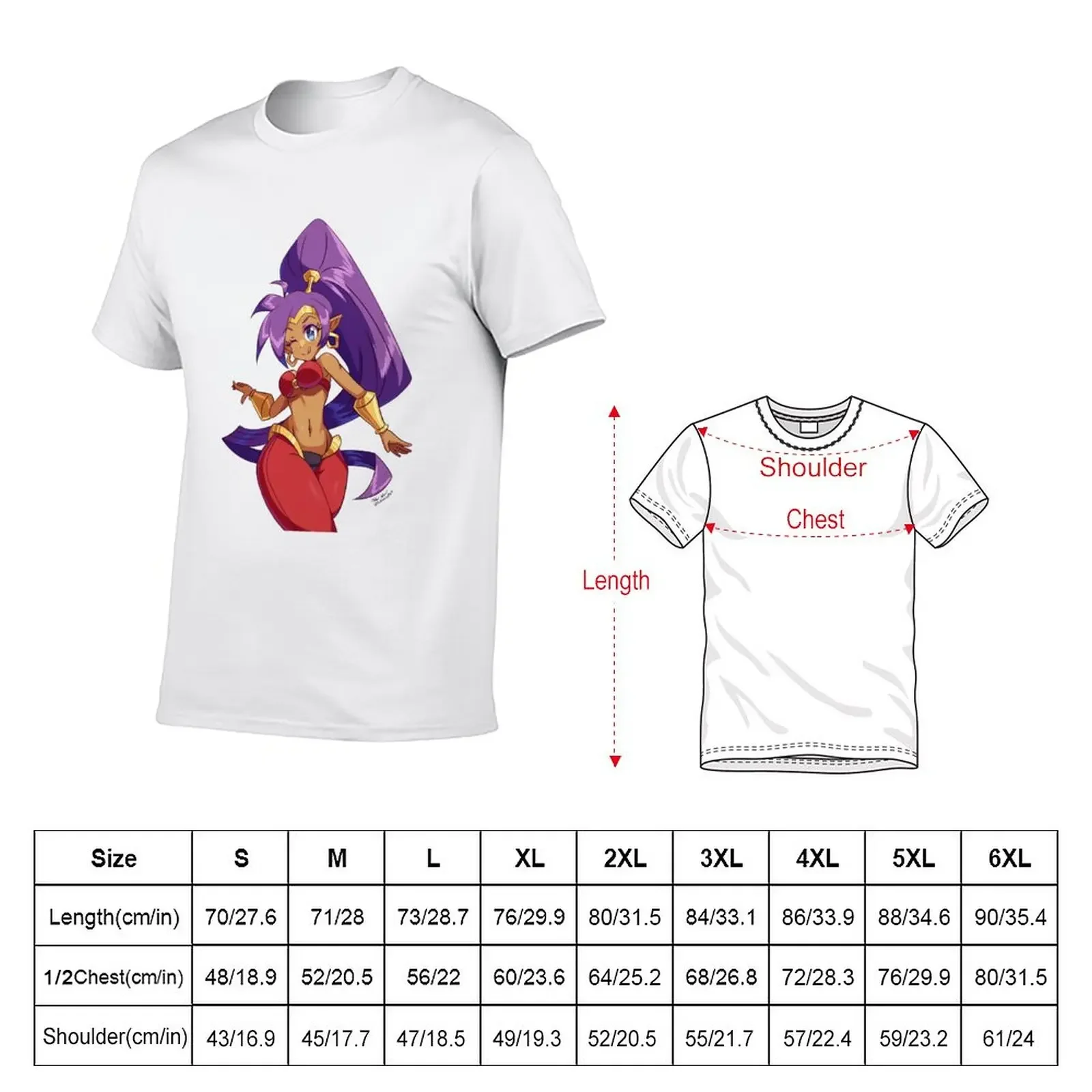 New Shantae Dancing T-Shirt kawaii clothes hippie clothes T-shirts for men cotton