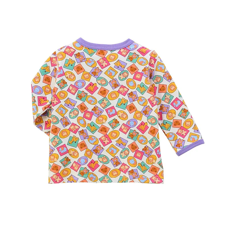 الربيع والخريف الرجال والنساء الكرتون لطيف الدب الأصدقاء الجيدين مليئة المطبوعة تي شيرتات طويلة الأكمام مع قمم