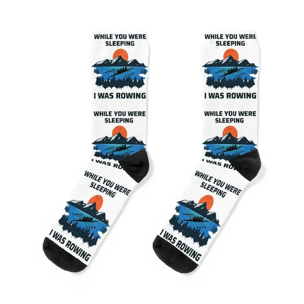 Crew Rowing Row Team Boat Oar Rower Funny Gift Socks christmass gift cartoon Socks For Men Women\'s