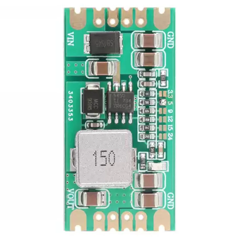 For DIY Electronics DC-DC Converter Adjustable DC-DC Metal Plastic Compact PCB Layout 3.3V Output 5V Output 9V Output