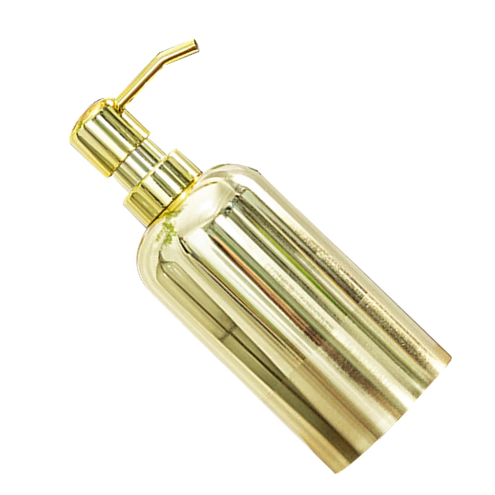 

Golden Stainless Body Wash Shampoo Dispenser Pump Bottle Bath Soap Dispenser Empty H Soap Kitchen Bathroom Countertop Metal