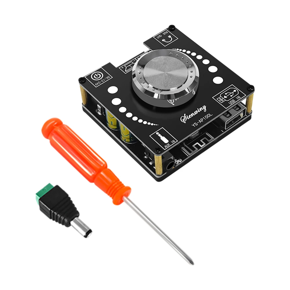 YS-AP100L stereo Bluetooth digital amplifier 100W+100W subwoofer AUX USB sound card input 3.5mm active speaker output