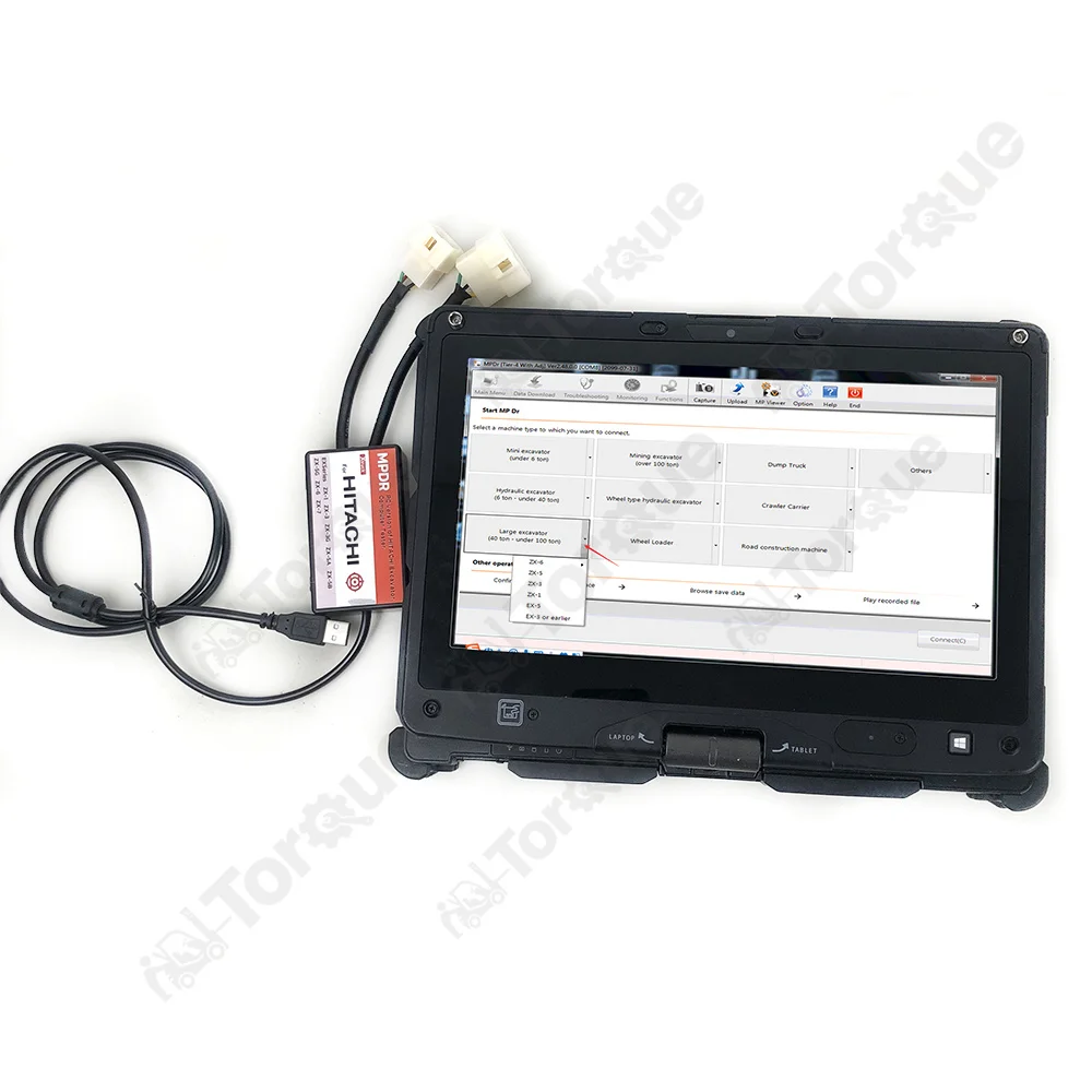 

Getac Laptop For Hitachi Excavator Diagnostic Kit Dr ZX Connection Tool for for Hitachi ZX-1 ZX-3 ZX-3G ZX-5 ZX-6 ZX-7 Series