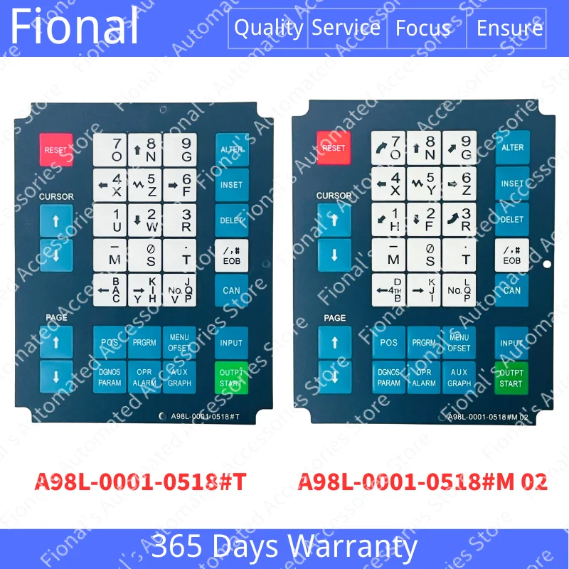 Hot For Fanuc OT - A98L-0001-0518#T Membrane Switch Button A98L-0001-0518#M 02 Keypad Film Membrane Keyboard