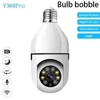 CARPBABA V360Pro 1080P Wifi Bulb E27 Surveillance Camera Night Vision 360° Rotating Human Tracking Two-way Talk Smart Home