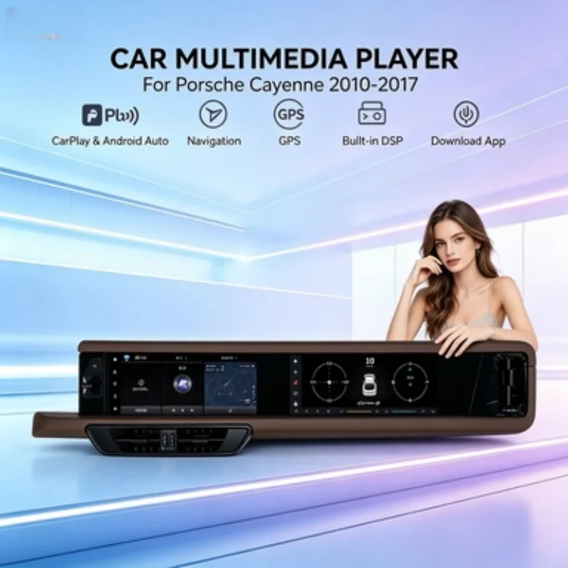 Android 15 Car Radio For Porsche Cayenne 2010-2017 LHD RHD Wireless Carplay Navigation Multimedia Audio Video Player Head Unit