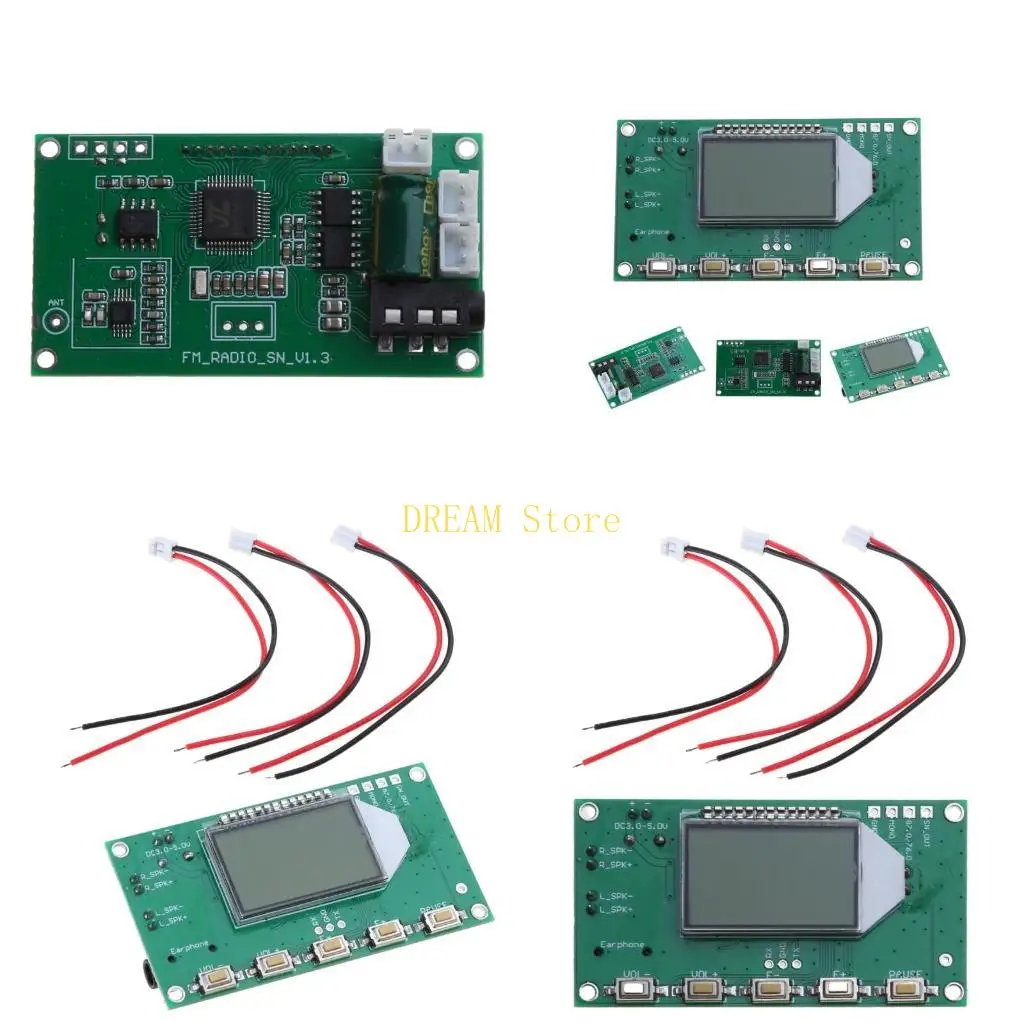 PLL LCD Digital FM Radio Receiver Module 87-108MHZ Wireless Microphone Stereo best sale