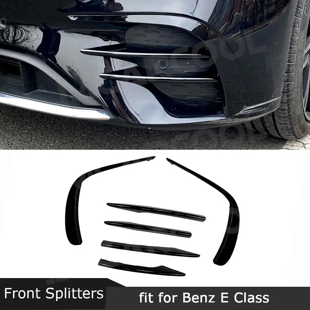 

For Mercedes Benz E Class W213 E260 E300 E53 Sport 2021-2023 Carbon Fiber Front Bumper Air Vent Trim Eyelid Fender Car Styling