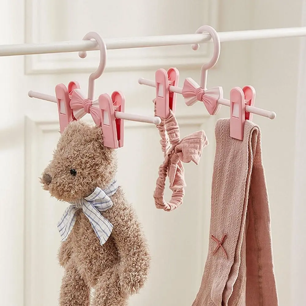 Space Saving Drying Rack Hanger Rotatable Clothes Rack Non Slip Hanger Telescopic Adjustable Sock Drying Rack for Home Cupboard