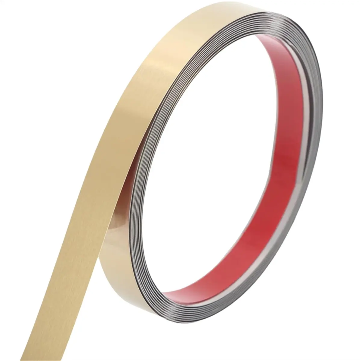 AA14 Peel and Stick Metal Molding Trim,Self-Adhesive Stainless Steel for Wall, Fireplace, Mirror Edging and Craft Decoration