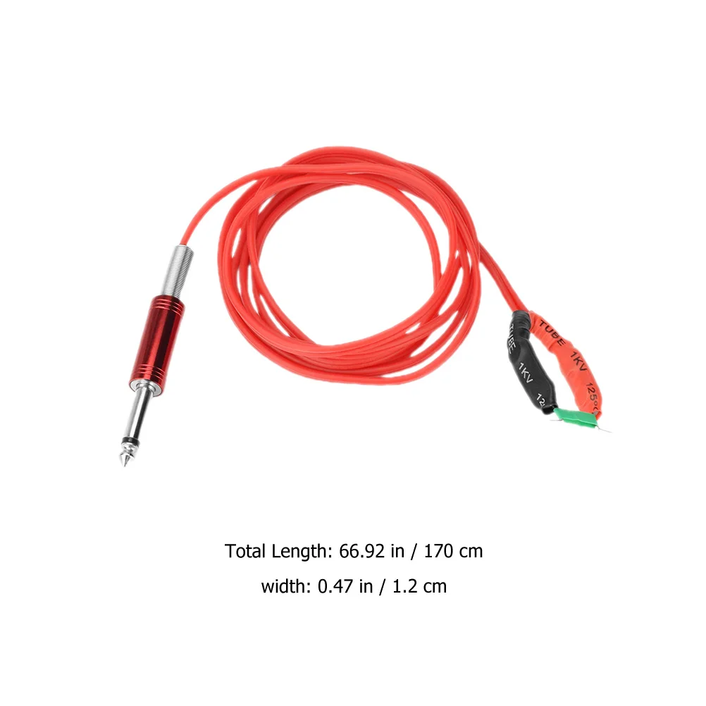 

Silicone Steel Hook Line Professional Tattoo Machine Clip Cord Anti-Bending High Sensitivity for Long-Term Use and Optimal