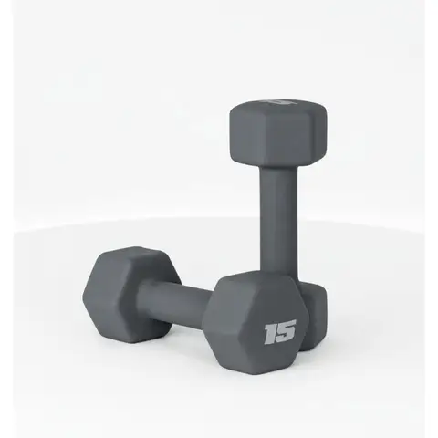 Zestaw hantli neoprenowych 2LB |   Sześciokątny element zapobiegający przewracaniu się |   Kolorowe obciążniki do ćwiczeń w domu