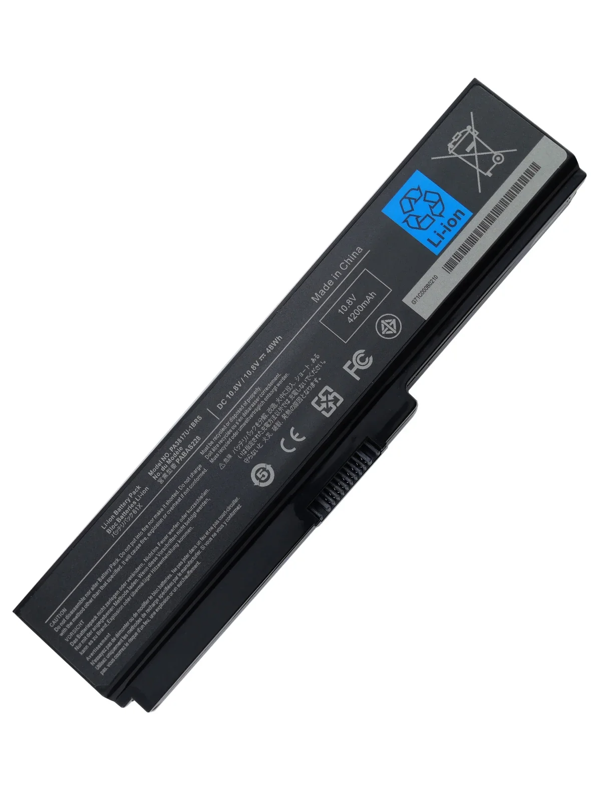 PA3817 PA3817U-1BRS laptop batterij voor Toshiba C600 L635 L655 L635 L735 L735 L510 M800 M900 A665 P755 PABAS229 48WH 6cel