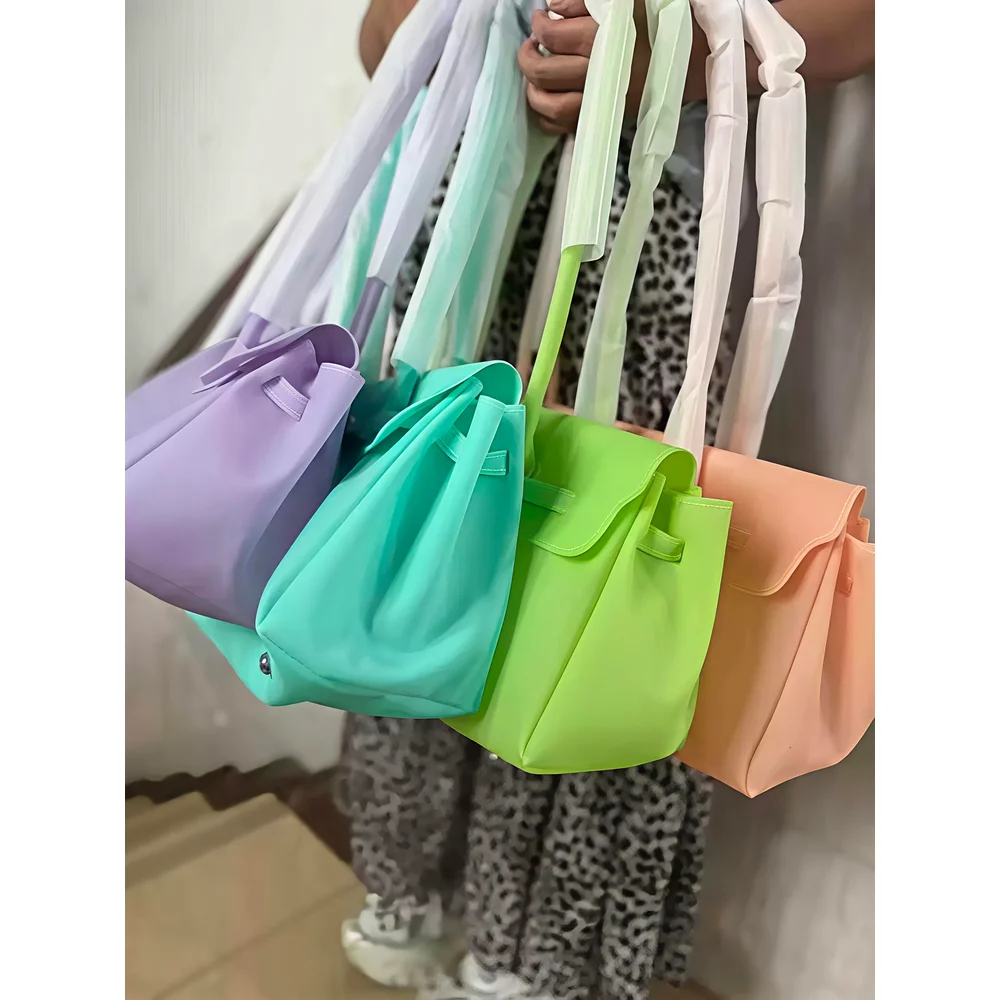 dopamine-european-and-american-retro-jelly-bag-commuting-tote-bag-shoulder-crossbody-bag-macaron-transparent-bag