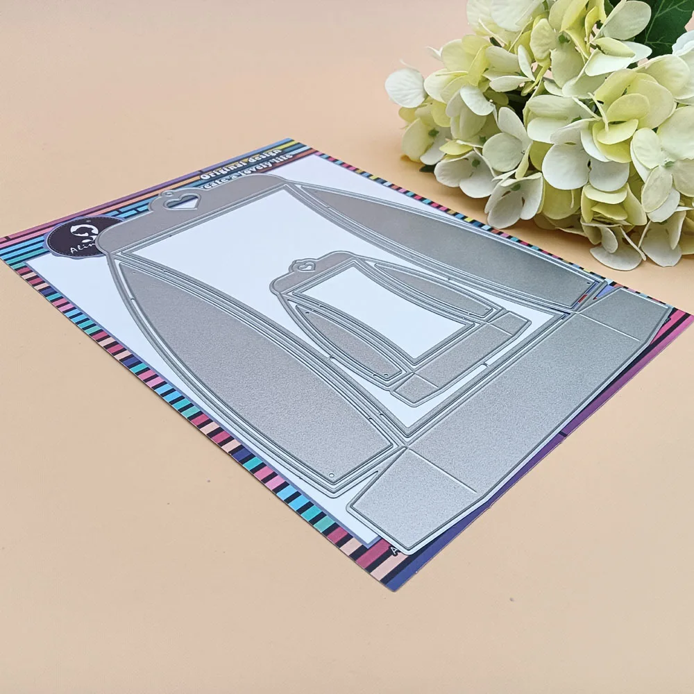 Alinacutle Metal Cutting Dies Cut 2 Size Pillow Gift Box Scrapbooking Paper Craft Handmade Album Card Punch Art Cutter