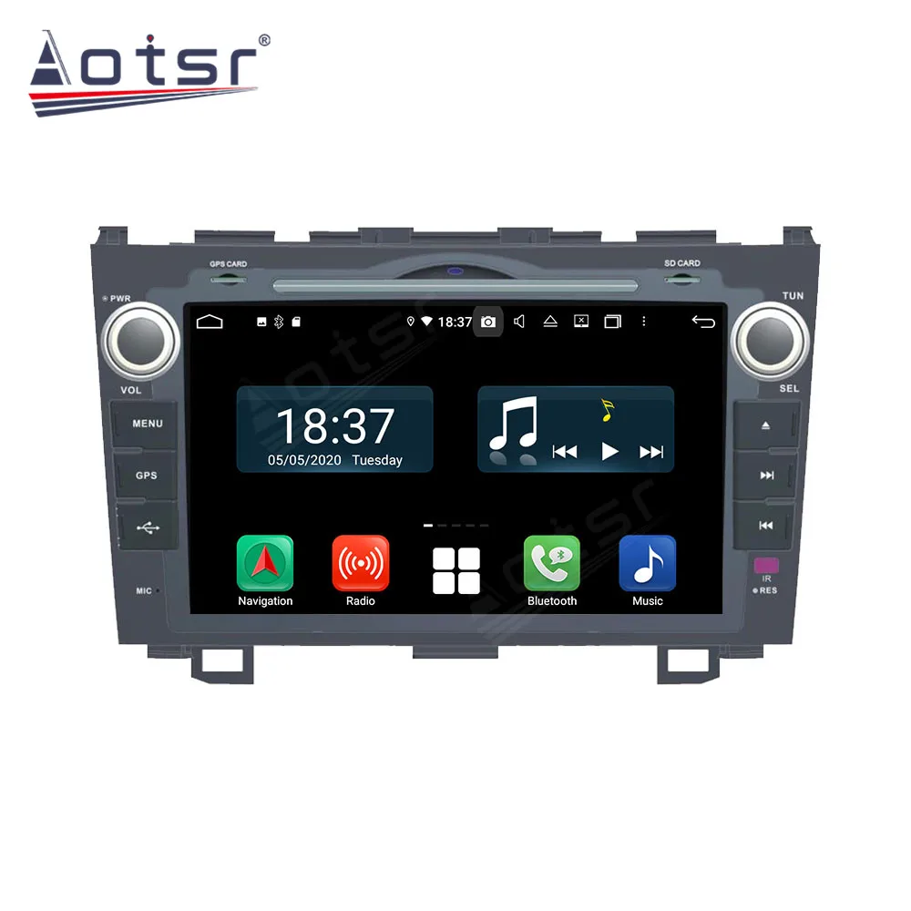 8+256GB 5G LTE Car Radio For Honda CRV 2006-2011 Multimedia Video Player 8 Core Android12 Wireless Carplay Stereo Navigation GPS