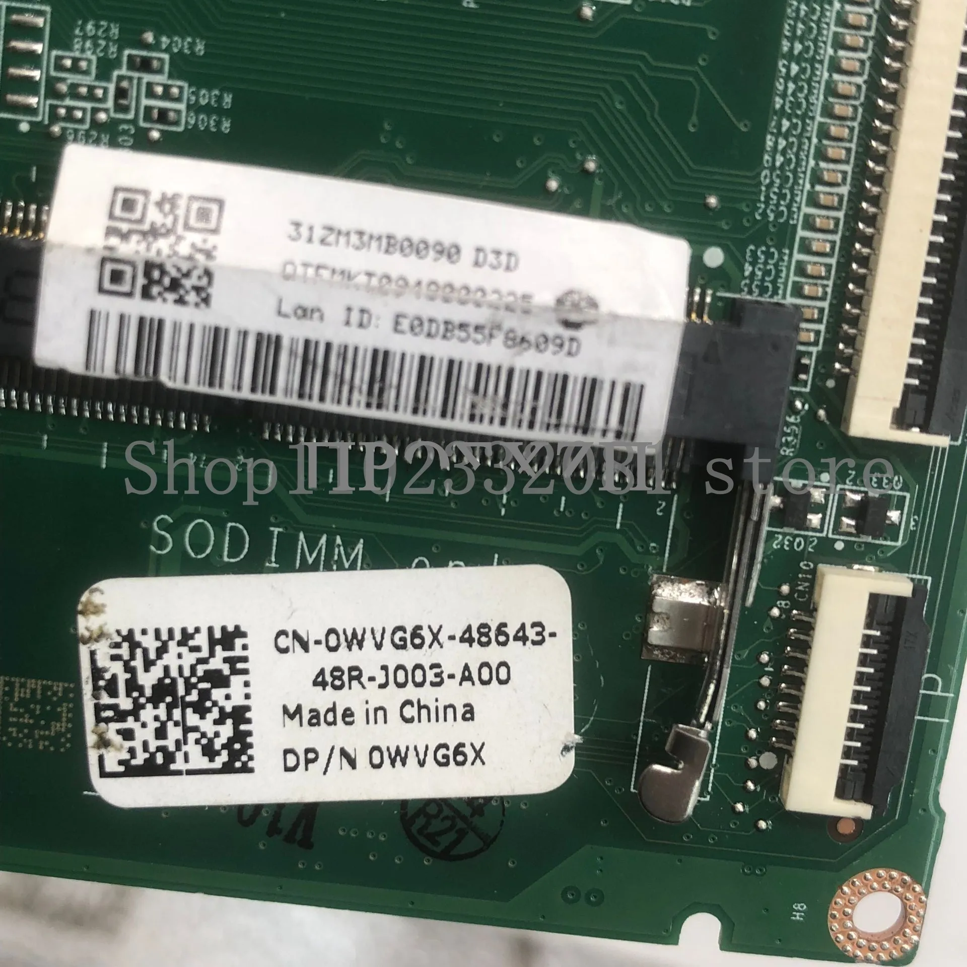 CN-0WVG6X 0wvg6x wvg6x com sr1du 2955u cpu mainboard para dell inspiron 11 3137 portátil placa-mãe da0zm3mb8d0 100% completo testado