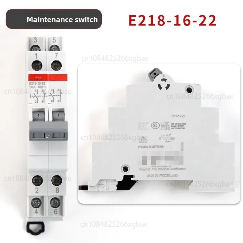 Interruptor de control doble ABB para sala de ascensores E218-16-22 Interruptor de contactor