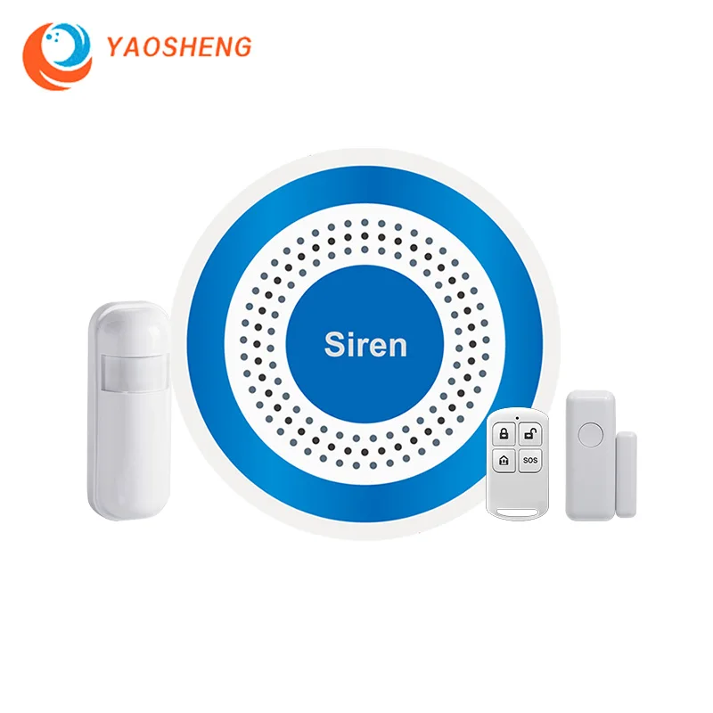 433mhz Wireless Indoor Siren Sound Siren Speaker Work With Alarm Host Police Sirens Gsm Home Alarm System