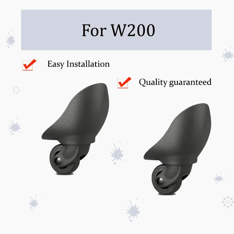 

For W200 Wear-Resistant, Quiet Suitcase Wheels with Waterproof Multi-Directional Castors Sand and Mud-Resistant Wheel Upgrade