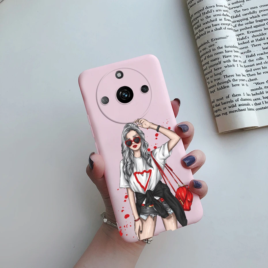 For Realme 11 Pro Plus Case RMX3740 Phone Cover Pretty Girl Bumper Soft TPU Funda For Realme 11 Pro+ 11Pro Realme11 RMX3770 Capa