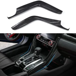 Para Honda Civic 10. a generación, accesorios interiores, embellecedores de Panel de engranajes de consola central 2016 2017 2018 2019 2020 2021 (no para Manual)