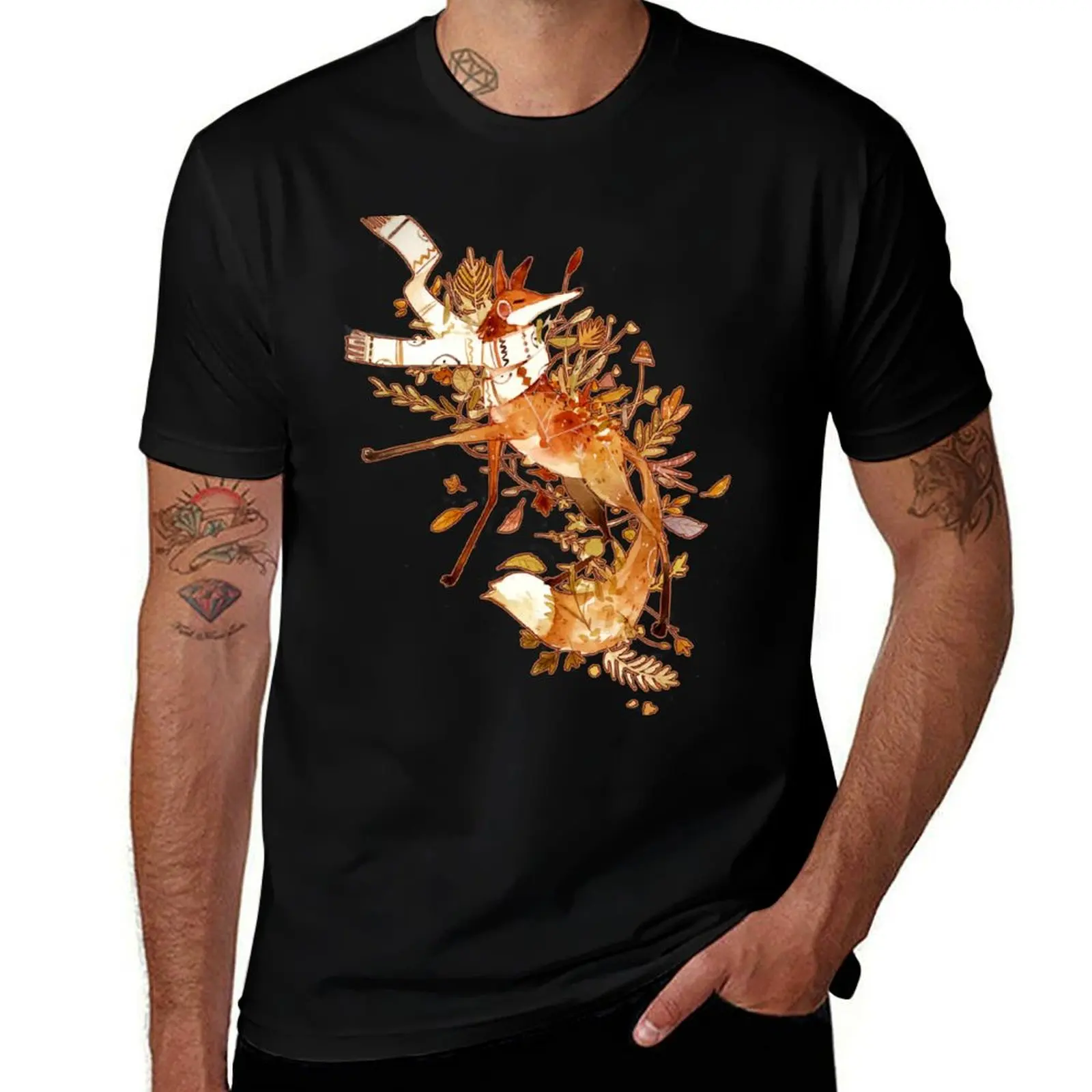Autumn fox T-Shirt Long Lasting Casual T-Shirt