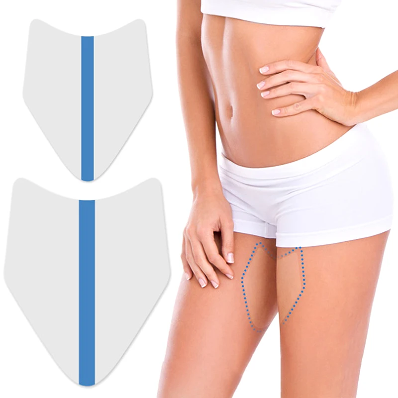 Invisible Thigh Tapes Unisex Disposable V Shaped Sweat Resistant Thigh Pads Care Anti-friction Protector Patches Body Patches