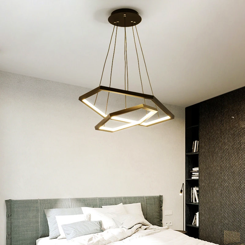 Modern hexagon dining room Pendant lights indoor lighting Ceiling lamp hanging light led chandelier decorative indoor lighting