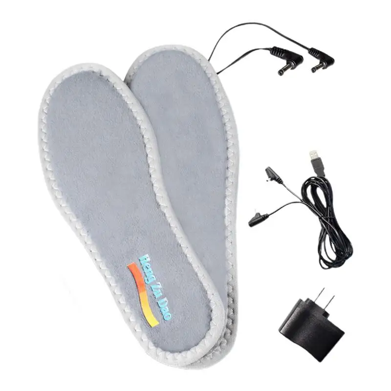 

USB Heated Insoles Warm USB Heated Inserts For Winter Shoes Winter Accessory With Good Cushioning For Working Hiking Running And