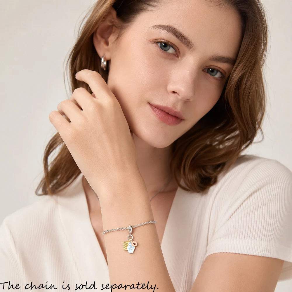 Frankfurt Jug Pendant Charm For Men Women Spring 925 Sterling Silver Trendy Lucky Fashion Jewelry