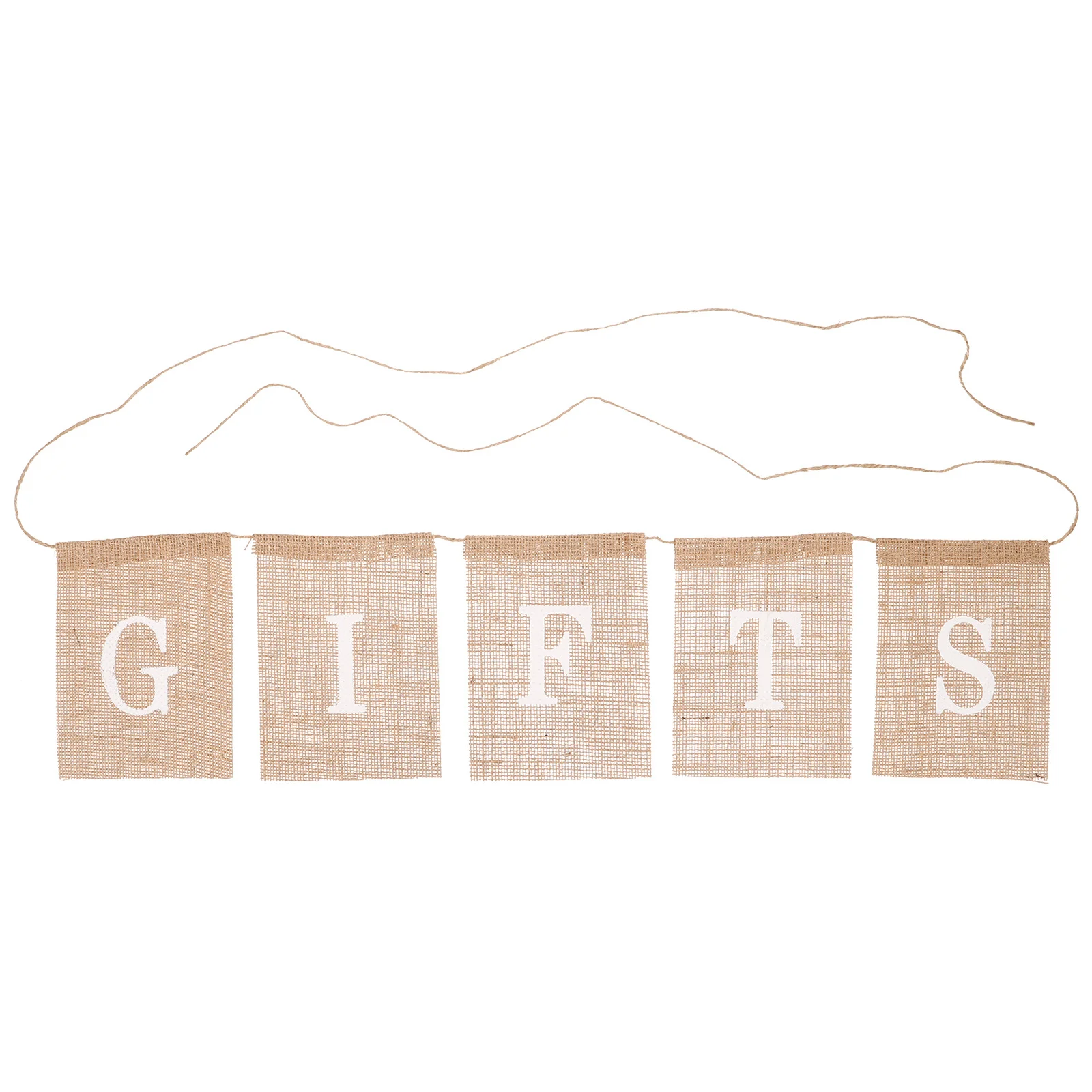 

Decorative Bunting Burlap Banner Festival Party Supplies Reusable Elegant Flag Decoration Festival Banner Decorative Bunting