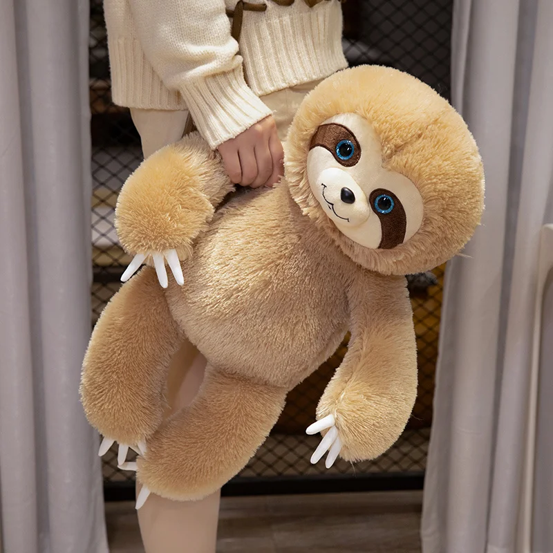 

Hot Simulation Fluffy Chubby Sloth Plushies Doll Cute Stuffed Animals Kawaii Soft Lifelike Kids Toys for Girls Boys Gifts Deco