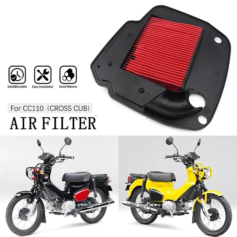 L38A-For HONDA CC110 CROSS CUB فلتر الهواء مدخل نظافة دراجة نارية استبدال جزء الملحقات