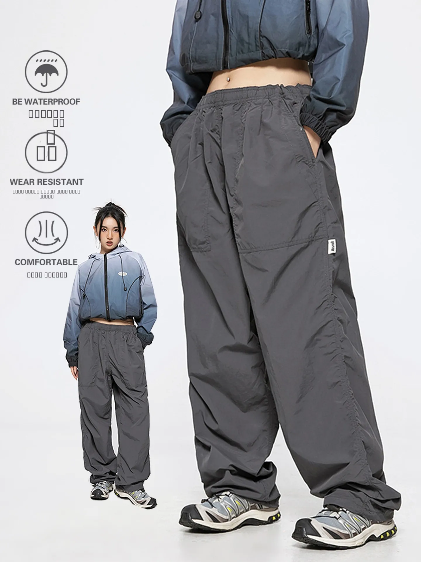 

Мужские повседневные свободные прямые брюки для походов с флисовой подкладкой, ветрозащитные, дышащие, для альпинизма