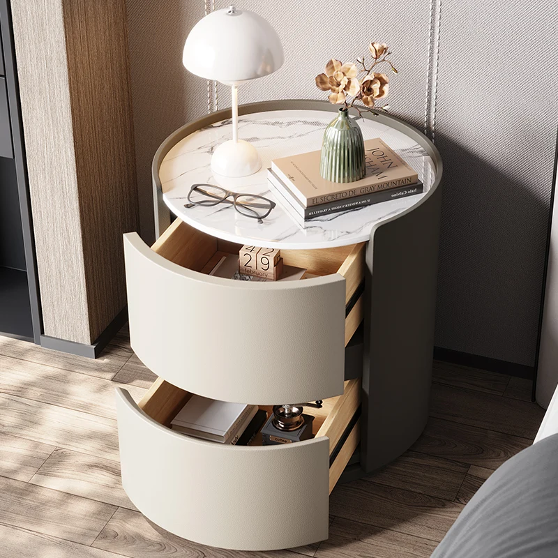 Comfortable Furniture Bedroom Bed Table Bedside Cabinet Storage Side Tables Night Chest Of Drawers Bedsides Home Room Nightstand