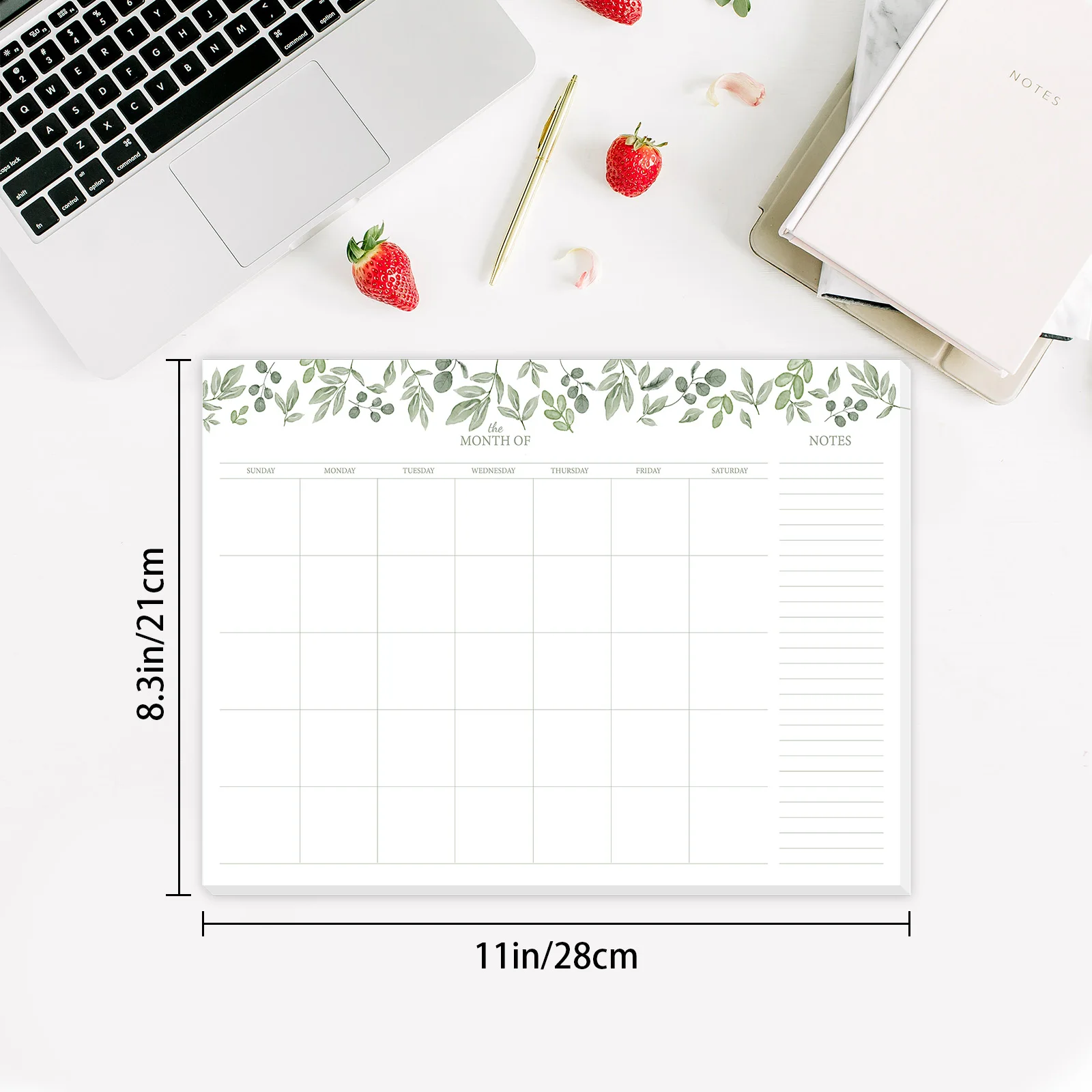 A4 monthly undated notepad weekly planner daily planner notes school office household supplies 24 sheets