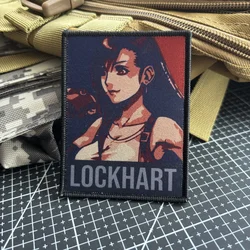 Final Fantasy Tifa Lockhart Tactical Patches Game Character Morale Badge Hook and Loop Printing Military Backpack Patch Stickers