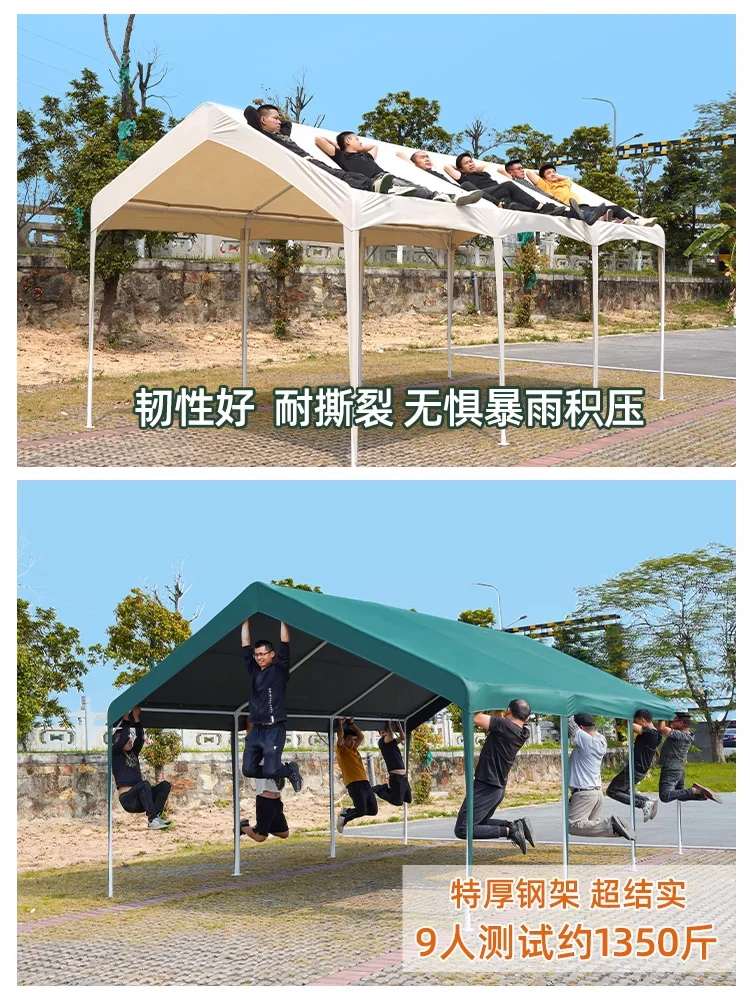 Outdoor parking shed, sun protection, household car sunshade, mobile car shed, simple garage, stall, tent shed, rain shelter