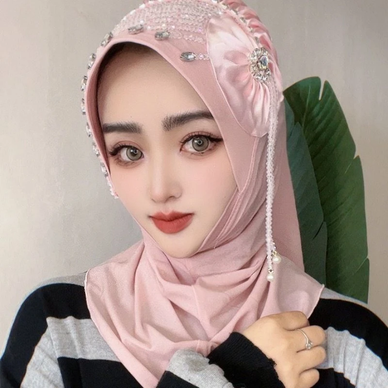 Hijab Moslim Vrouwen Sjaal Hoofddoek Freeshipping Luxe Kwastjes Chiffon Sjaal Malaysia Kufi Islam Saudi Arabië Mode Winter Nieuw