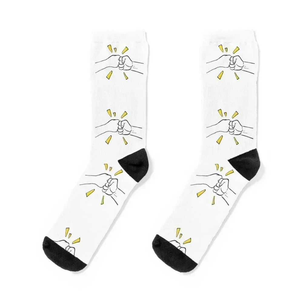 

Fist Bump Illustration Socks kawaii Lots loose Socks Man Women's
