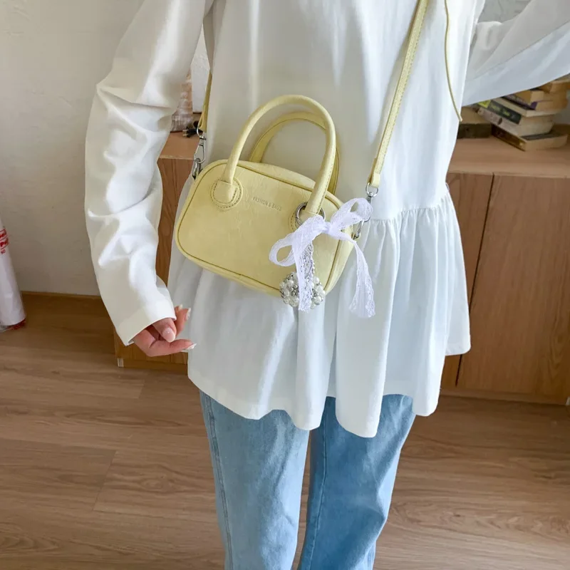 

New Retro Soft PU Leather Women Shoulder Underarm Bags Casual Solid Color Small Top-Handle Handbags Ladies Fashion Shoulder Bags