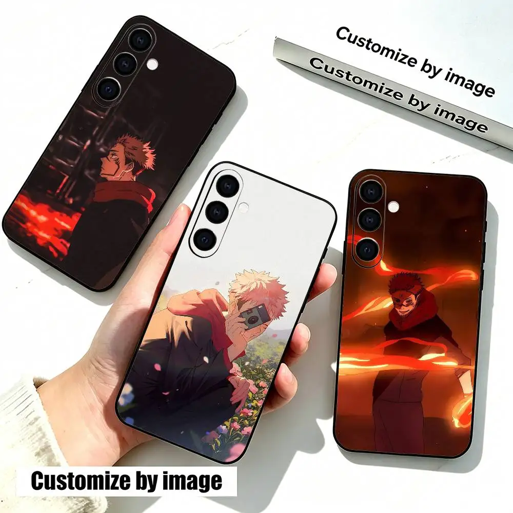 Anime Itadori Yuji-PC J-Jujutsu   Phone Case For Samsung Galaxy A73,A72,A71,A70,A53,A52,A51,Soft Silicone Black Cover