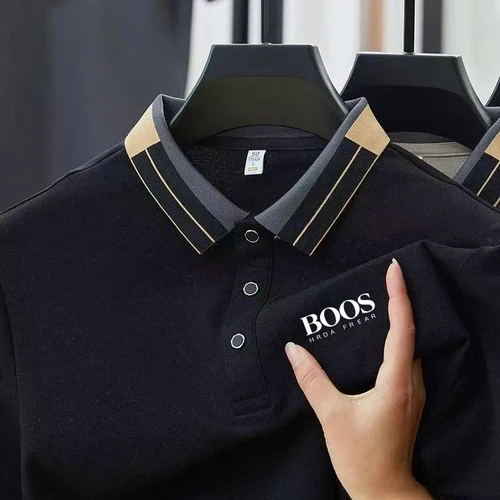 Imagen 2 del producto Nuevo Polo bordado de manga corta de verano para hombre de alta calidad, Top de moda para hombre para negocios y ocio