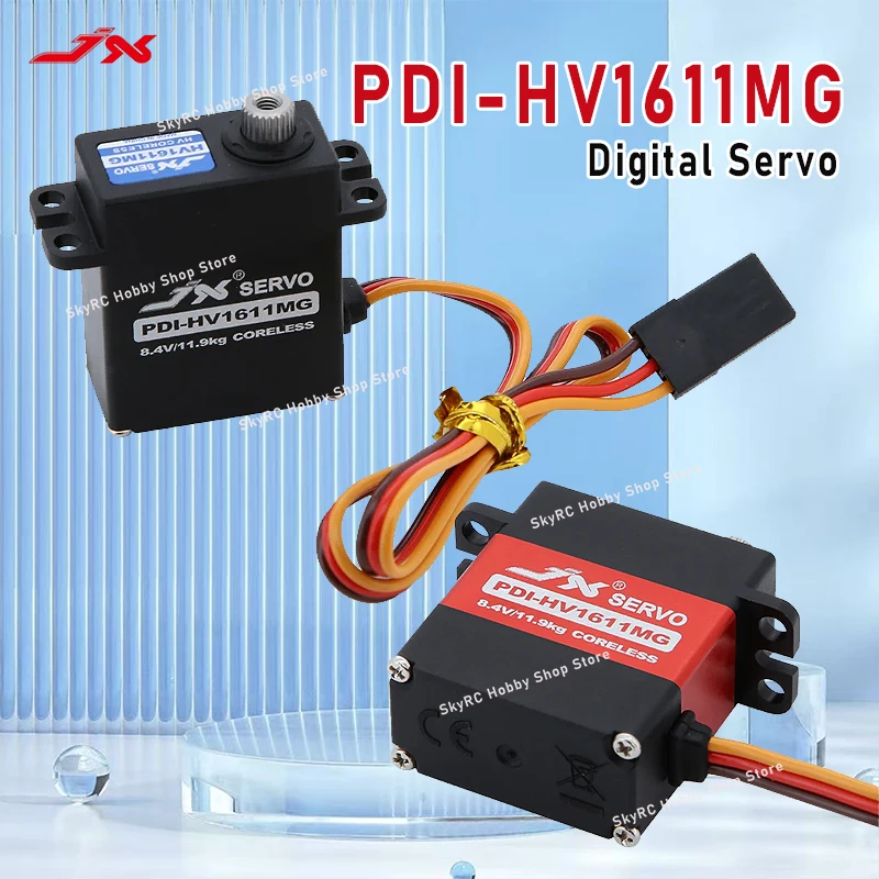 JX サーボ PDI-HV1611MG デジタル サーボ - 16g、11KG トルク、メタルギア、4.8-8.4V、RC カー、クローラー、ロボット用